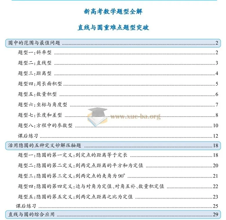 2026新高考数学题型全解：直线与圆重难点题型突破（原题）46页PDF