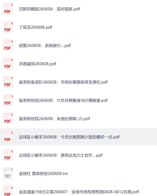 付费文章与精选研报合集:大佬文集圈·学习先锋(6月8日更新)