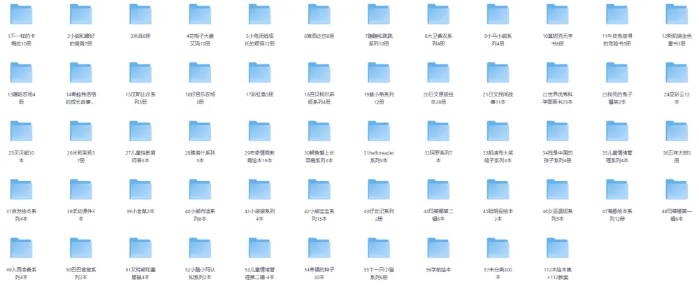 精选儿童绘本1000本(PDF版)经典故事合集