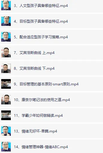 付峰老师家庭教育课程:学霸养成计划(家长课堂视频)