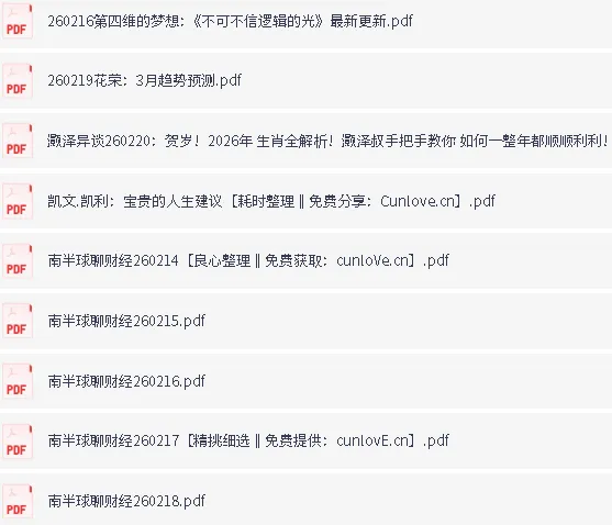 全网付费文章·大佬文集圈·学习先锋·精选研报·新年合集