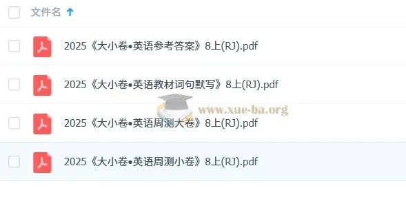 2026版初中英语万唯大小卷 八年级上册(人教版)同步训练