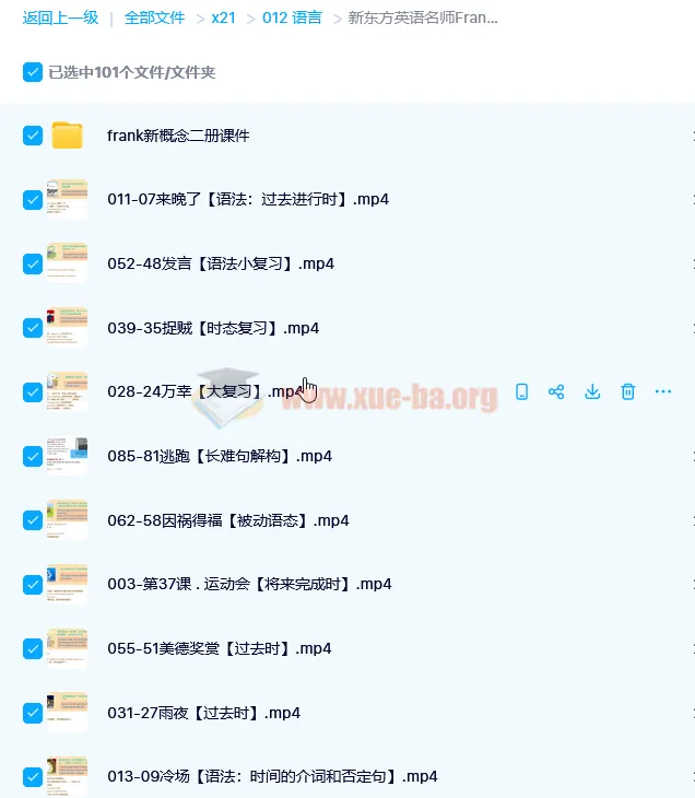 英语名师Frank 新概念英语第二册96讲完整课程(含讲义)