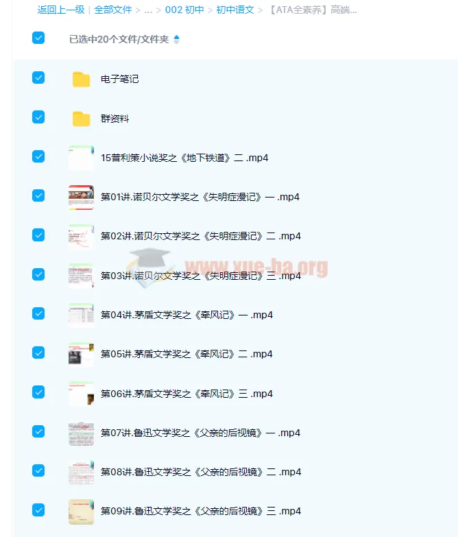 包君成语文：ATA全素养高端文学系列（A）深度精讲