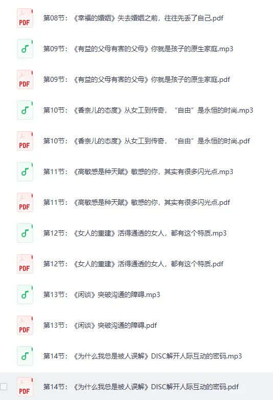 40部女神书单：读书的女人不怕老（完结）[PDF+音频]