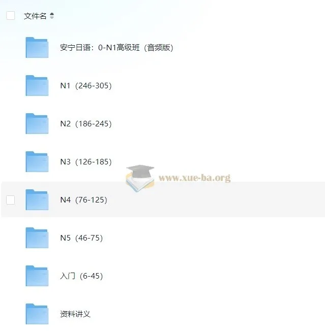 安宁日语0-N1高级班：视频+音频双版本，从零直达日语能力考最高级
