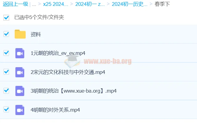 2024初中历史 初一历史春季 都运欢