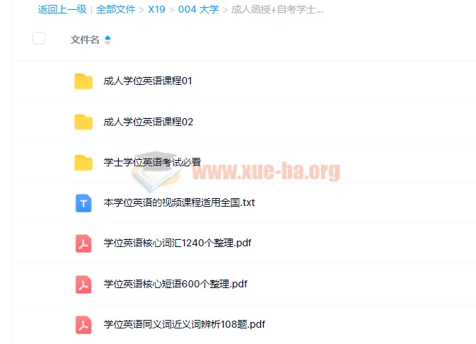 成人函授与自考学士学位英语课程(全国通用)19.7G视频教程
