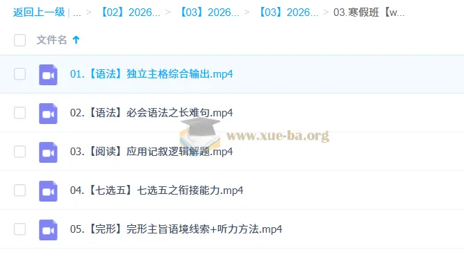 2026高二英语寒假班 张彩琪精讲 读后续写+完形+语法专项突破