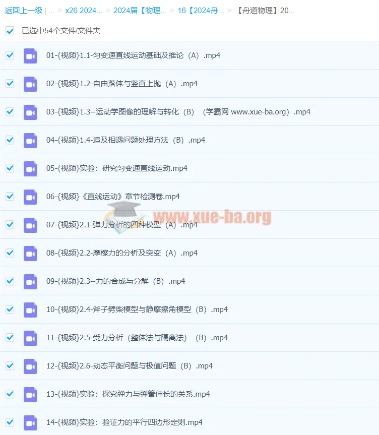 2024高三高考物理【舟道物理】一轮复习全体系课程(基础巩固+考点模型拓展)