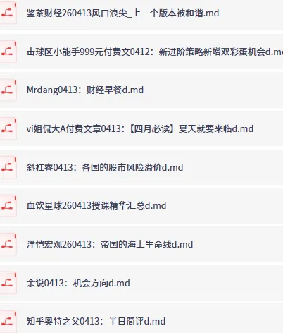 全网付费文章·大佬文集圈|学习先锋精选研报(4月13日更新)