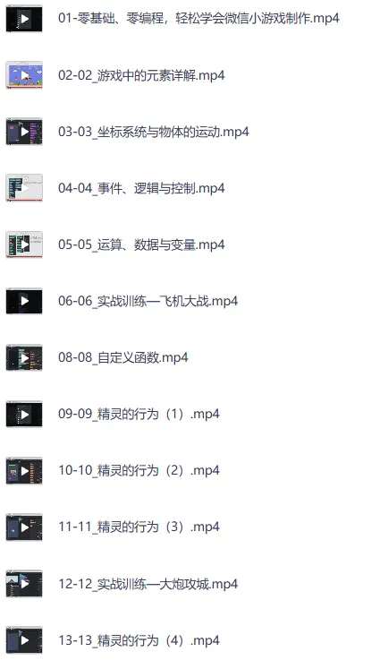 微信小游戏制作实战课程 零基础入门到精通爆款游戏开发