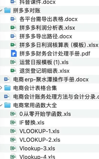 120份电商财务与数据模板合集 电商会计与店铺运营表格大全