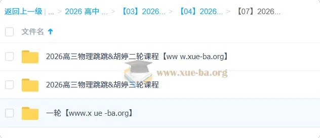 跳跳&胡婷 2026高中高考物理一二三轮全程班 完整课程+讲义+作业解析