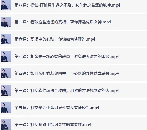 最绅士《认识女生》完整课程,男士恋爱社交进阶指南