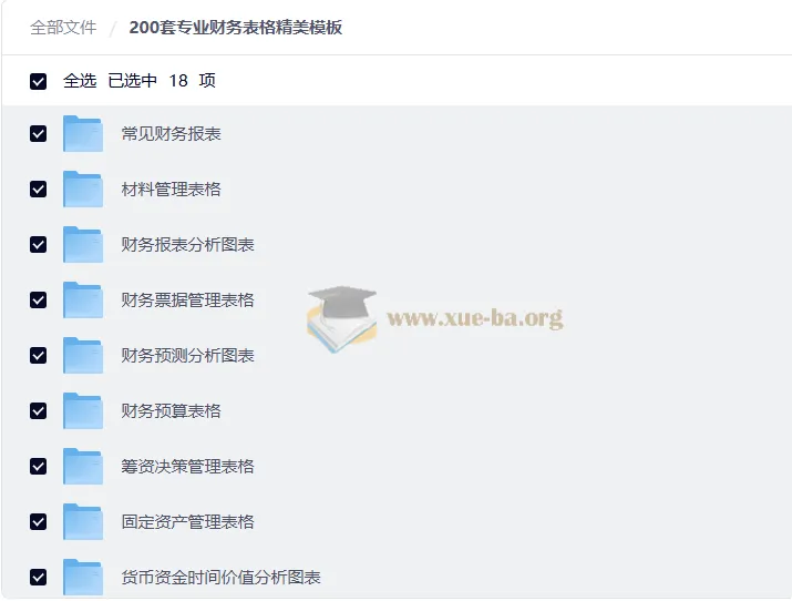 200套专业财务表格精美模板，覆盖全场景财务工作需求
