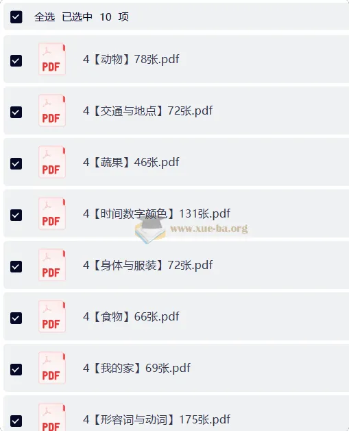 800张英语单词闪卡打印版，分类齐全+两种排版，孩子背词更高效