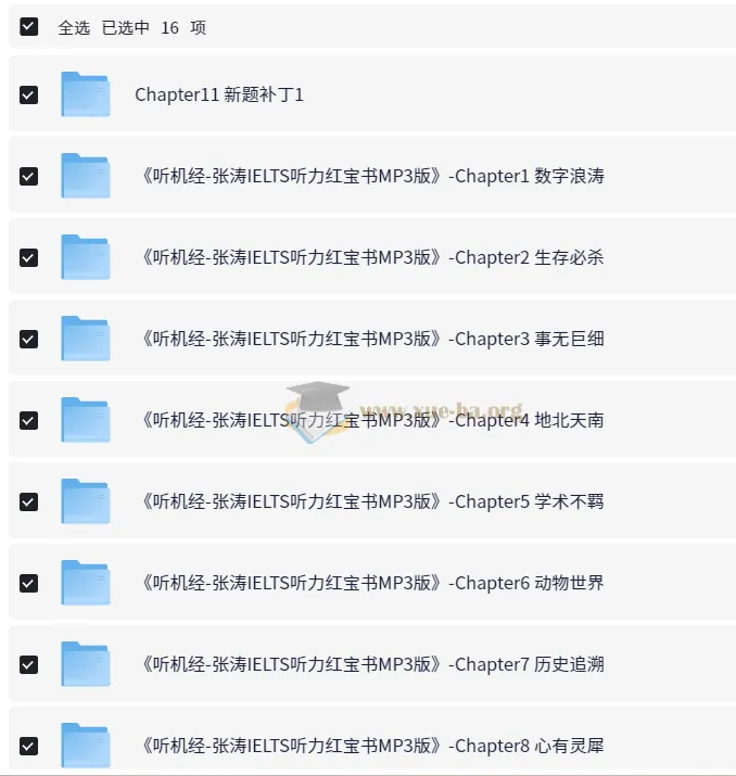 张涛IELTS听力红宝书 雅思听力提高课程