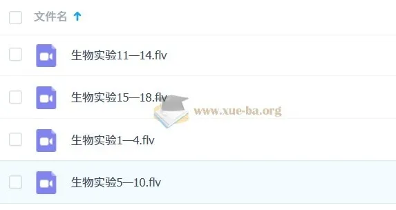 高中生物实验视频大全 全册实验操作合集