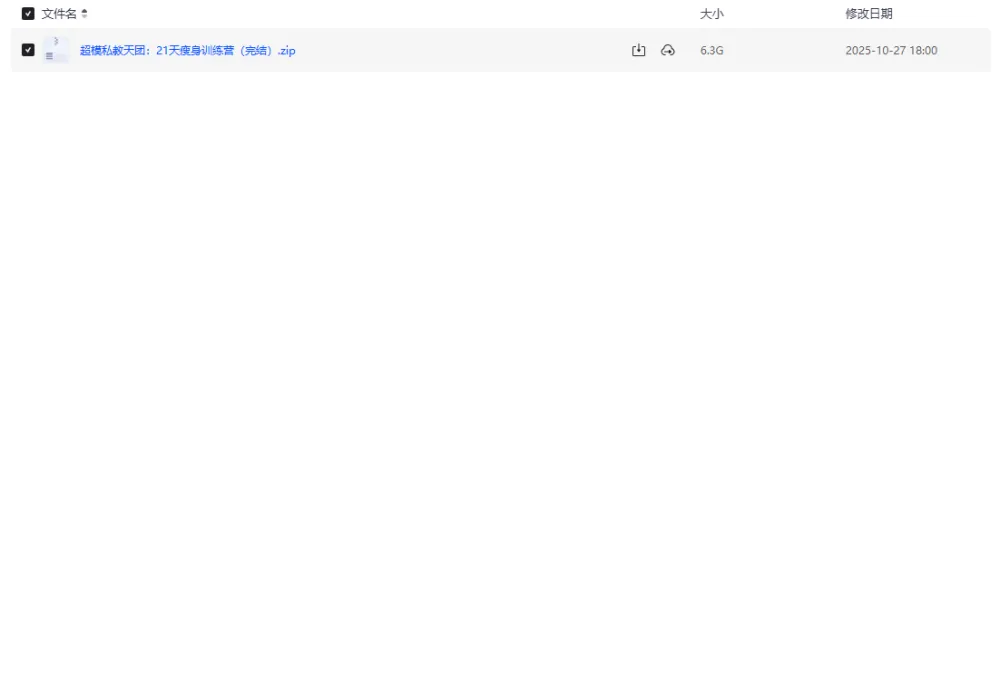 超模私教天团21天瘦身训练营 完结版 有氧塑形核心训练课程