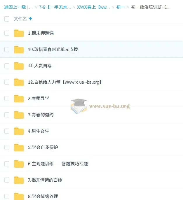 韦墨墨墨老师初一政治培训班(春上·全国版·A+)含讲义练习