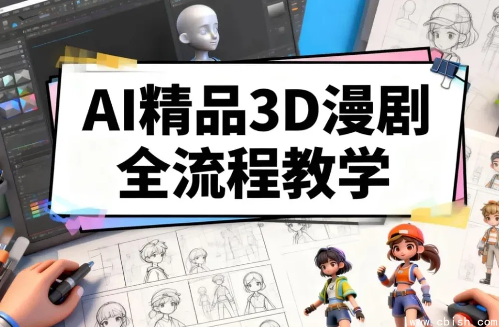 零基础精通AI 3D漫剧全流程,打造爆款动画短剧实战课