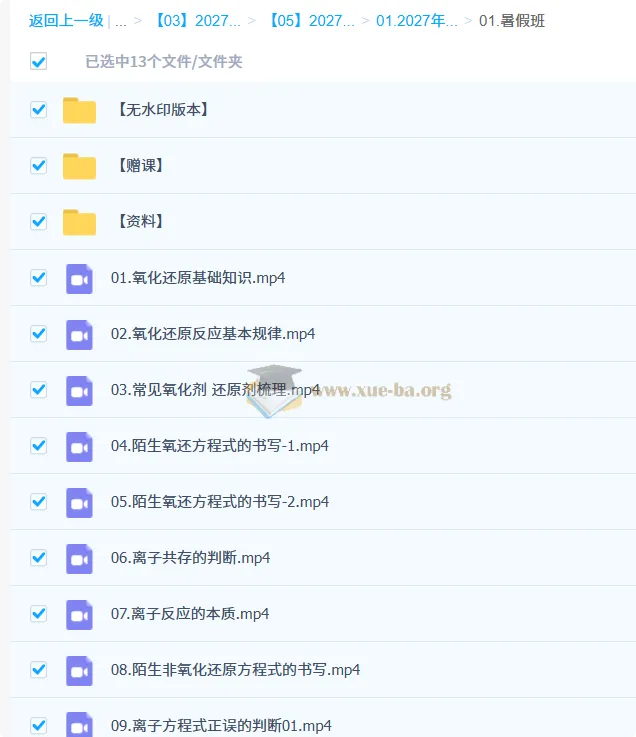 2027高三高考化学 李政暑假班 氧化还原与离子反应专题精讲