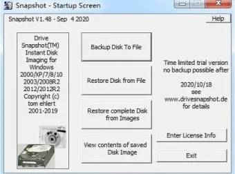Drive SnapShot汉化版：强大的系统热备份软件
