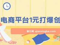 2024年12月电商平台1元引流创业粉课程：日引500+，月入过万