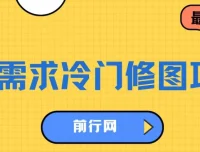 高需求冷门修图项目，首发单日可赚300