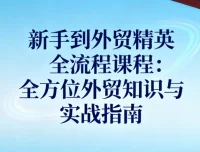 新手到外贸精英全流程课程：全方位外贸知识与实战指南