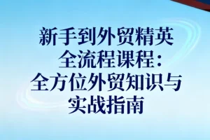 新手到外贸精英全流程课程：全方位外贸知识与实战指南