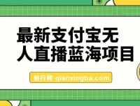 支付宝无人直播蓝海项目课程