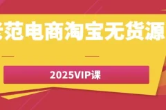 老范电商淘宝无货源2025 VIP课