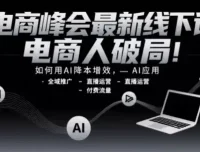 电商峰会线下课：以AI破局电商运营