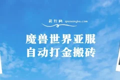 魔兽世界亚服自动打金搬砖教程：脚本矩阵操作