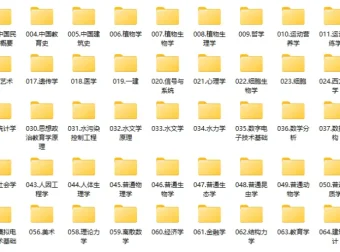 考研专业课教材资料合集