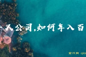 一人公司年入百万：互联网创业与卖项目之道