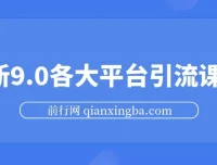 各大平台引流课程（小红书、快手、抖音、闲鱼、头条、B站）