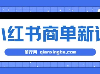 小红书商单蓝海项目课程