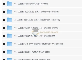 王金鑫领读课程全集