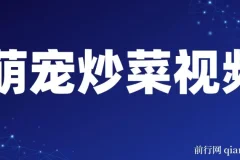 萌宠炒菜：爆款视频创作与变现介绍