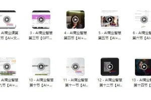 AI商业智慧课程：涵盖文案、PPT、图像与视频