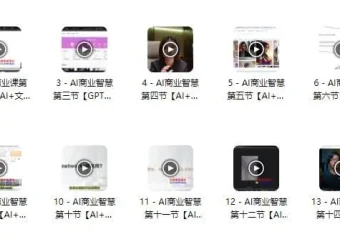 AI商业智慧课程：涵盖文案、PPT、图像与视频
