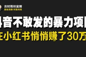 小红书天涯神贴暴利项目：低门槛轻资产创业指南
