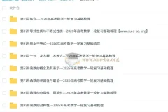 2026年高考数学一轮复习基础梳理资料：课件与学案（原卷版+解析版）