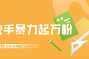 快手万粉涨粉课程：一周涨粉与多元变现指南