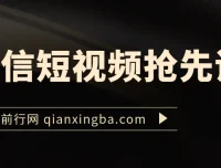 微信短视频抢先课程：视频号运营秘籍
