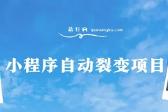 小程序自动裂变项目：微信平台全自动推广教程