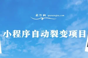 小程序自动裂变项目：微信平台全自动推广教程